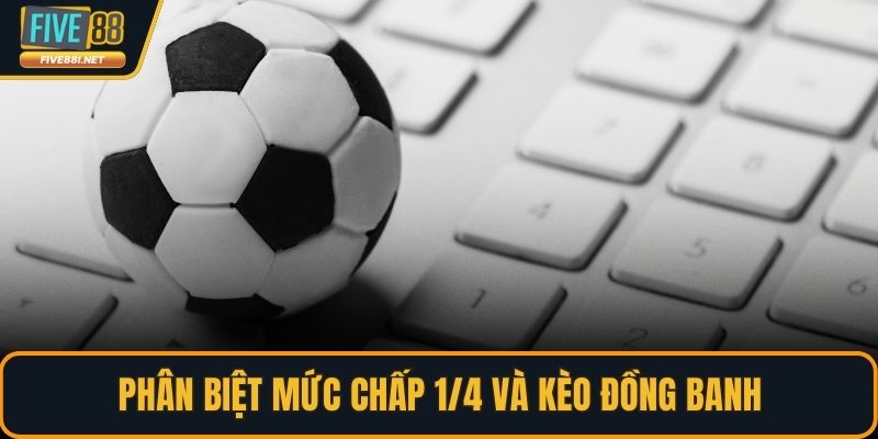 Phân biệt mức chấp 1/4 và kèo đồng banh